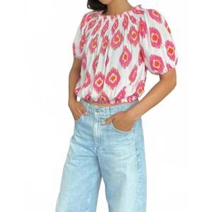 NEW MINT EXCLUSIVES ikat dye aloha top in pink